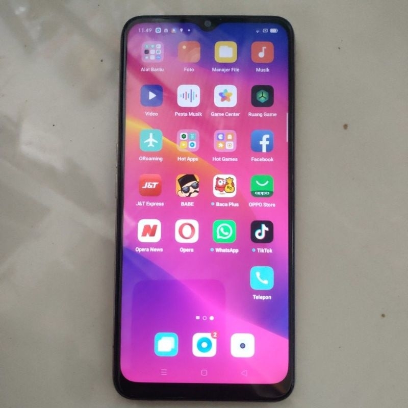 hp oppo A5 2020 bekas normal siap pakai