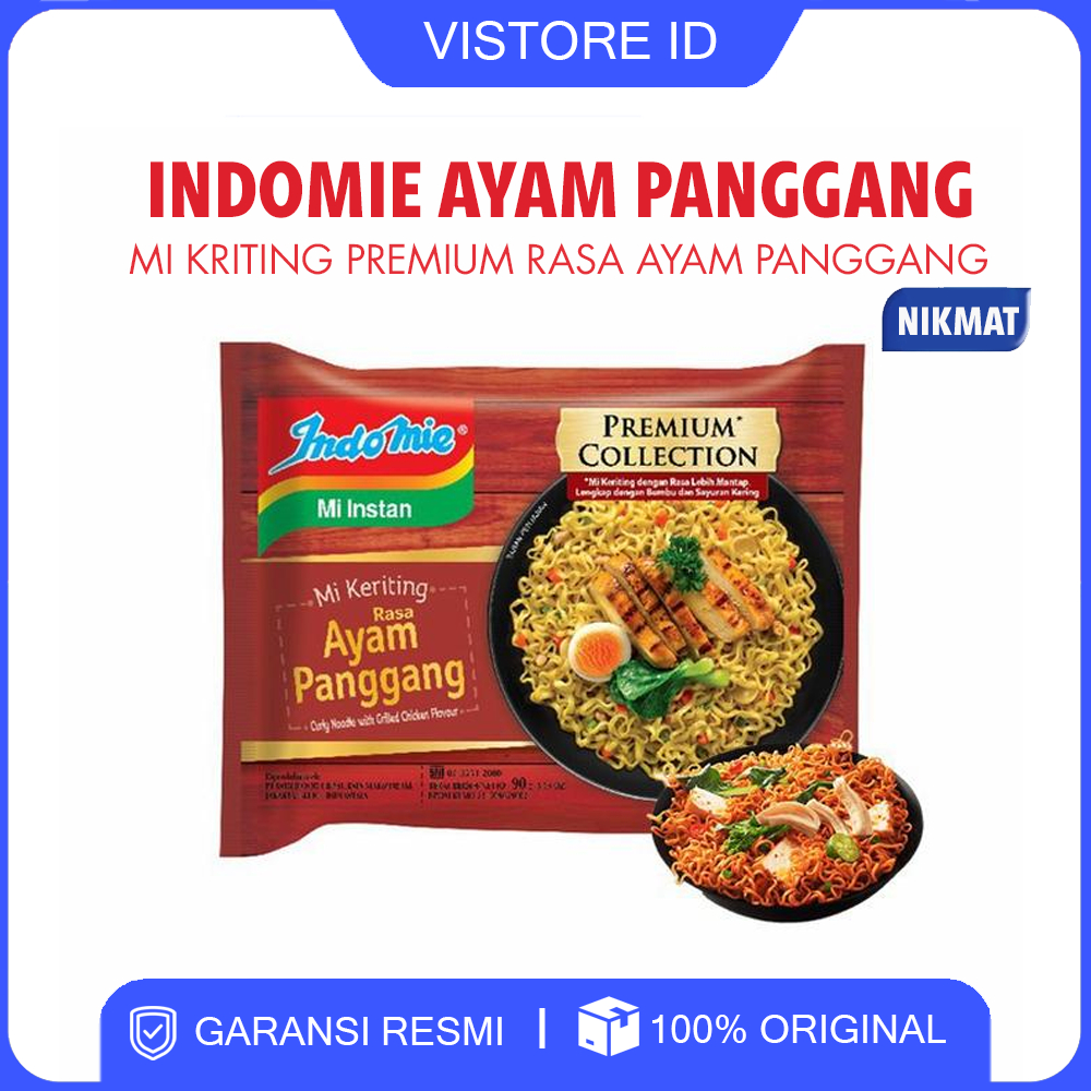 

Indomie Ayam Panggang | Mi Kritiing Premium | Mie Goreng Rasa Ayam Panggang