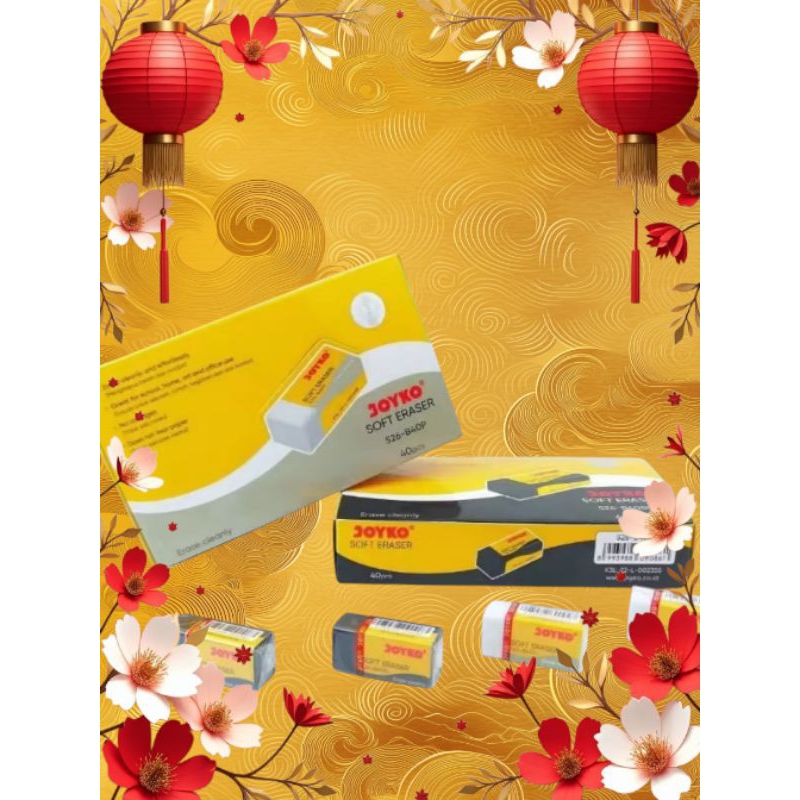 

penghapus jayko ERASER B40P.isi40.pcs.putih.hitam