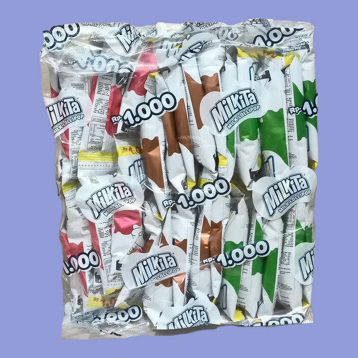 

Permen Milkita Lollipop / Tangkai 1 Pack isi 30 Pcs