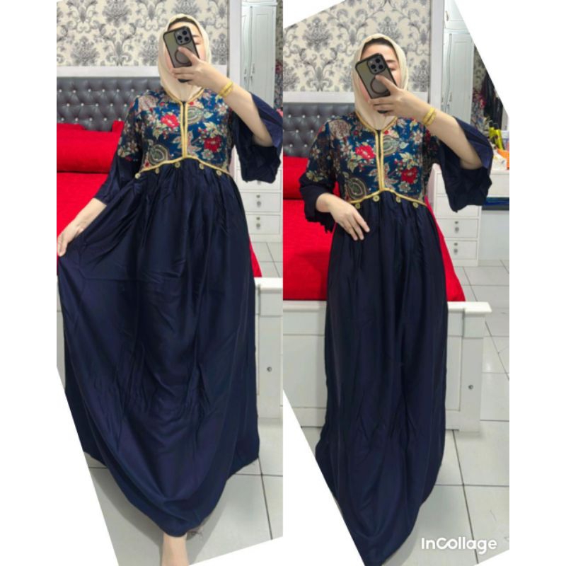 gamis hindi raysa tangan terompet