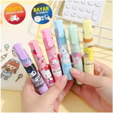 

ATK3 - Penghapus Pensil Mekanik Motif Karakter Lucu Mechanical Eraser Penghapus Lipstik