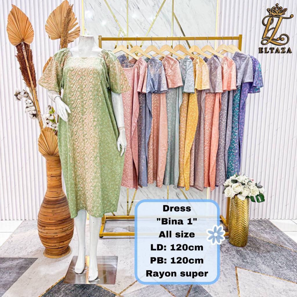 Eltaza Daster Batik Pekalongan Adem Rayon Super All Size Homedress