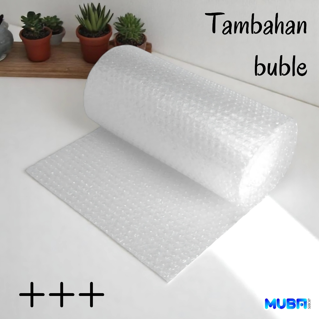 

PACKING TAMBAHAN Bubble Wrap Extra Bubble Wrap Untuk Pesanan Agar Lebih Aman -MS-