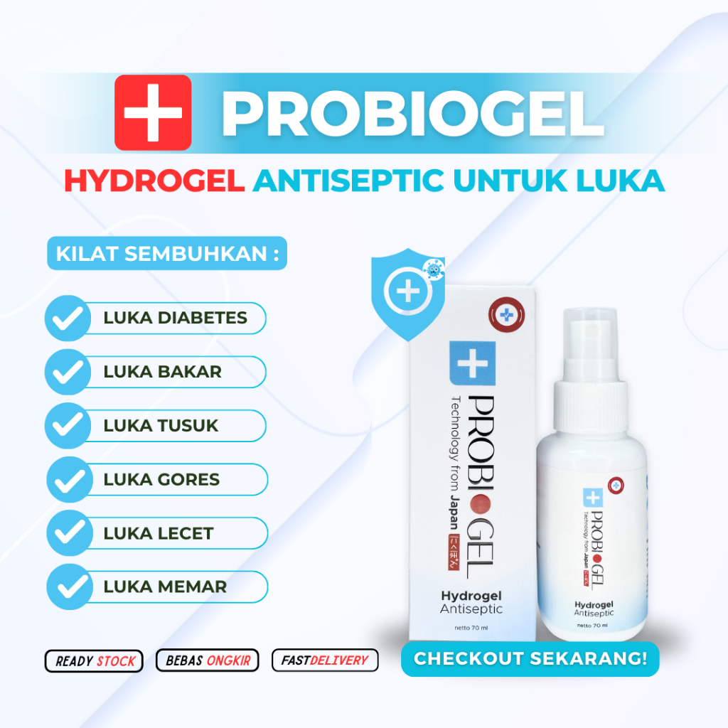 Probiogel Obat Luka Diabetes Antiseptik Spray Hydrogel Bisa Untuk Luka Lainnya 70ml / Obat Luka