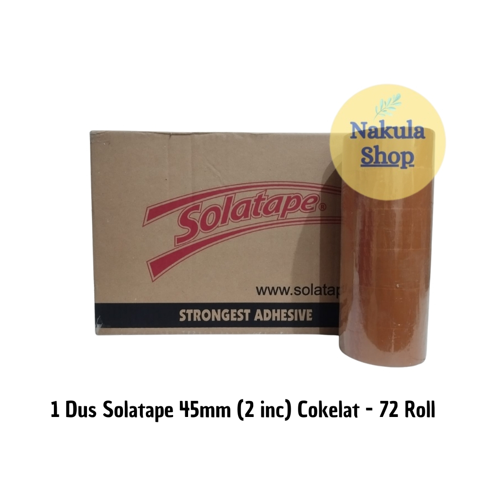 

Grosir 1 Dus Lakban Solatape Coklat - 72 Roll