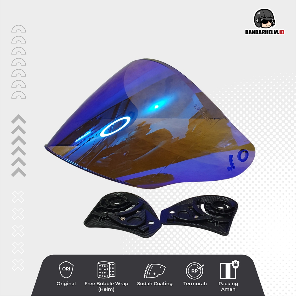 FLAT VISOR IRRIDIUM VENOM / KYOTO / DJ MARU MEREK OSBE SNAIL