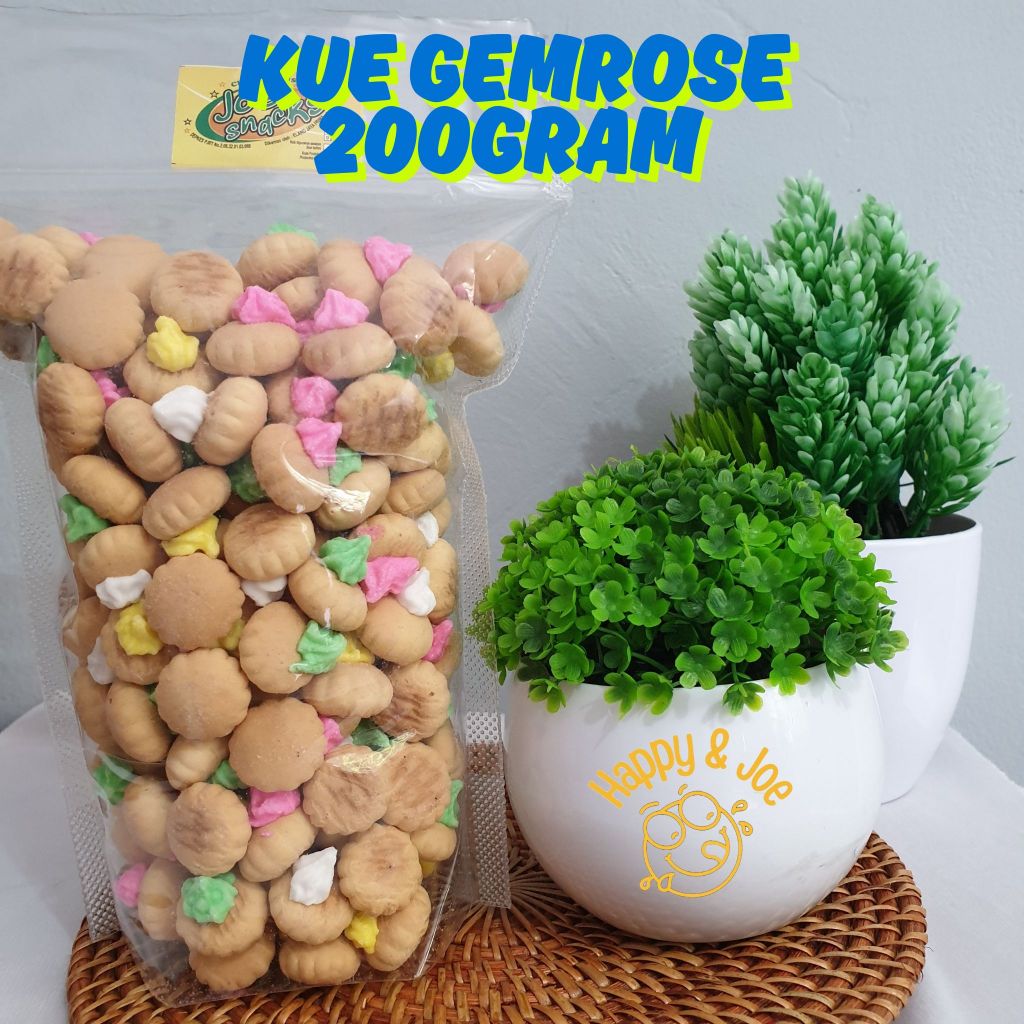 

Kue Gemrose/ Kue Jadul Gemrose/Biskuit Jadul Gemrose/Kue Monas 200gram