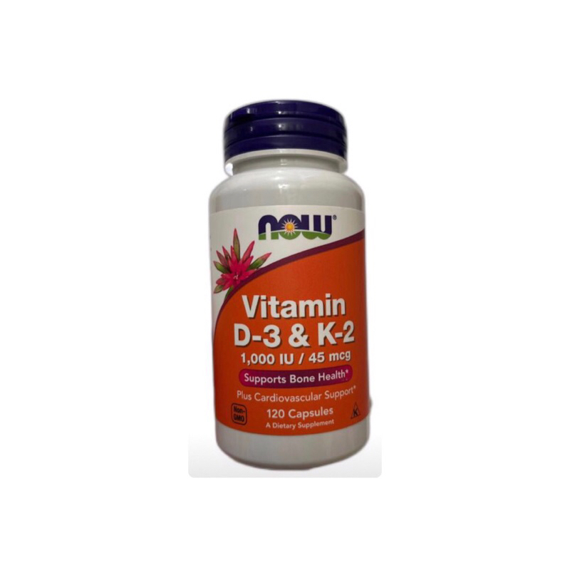 vitamin d3 & k2 1000IU NOW 120caps