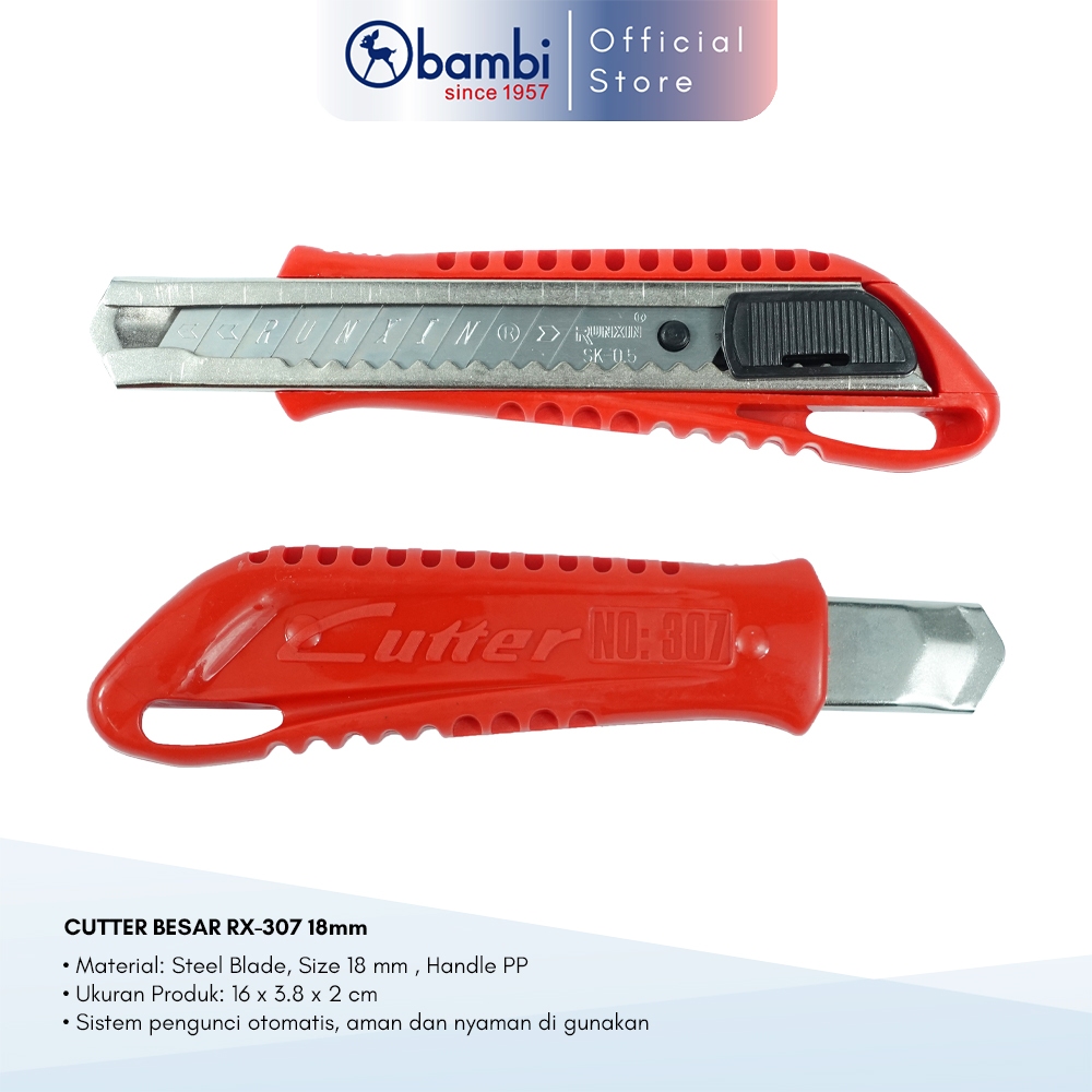 

Bambi x Runxin Cutter 18mm CT-307 Red Color Original