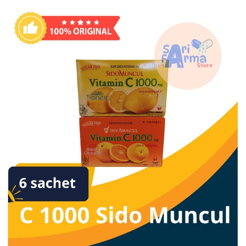 

C 1000 Sido Muncul Sidomuncul Jeruk | Lemon 6 Sachet