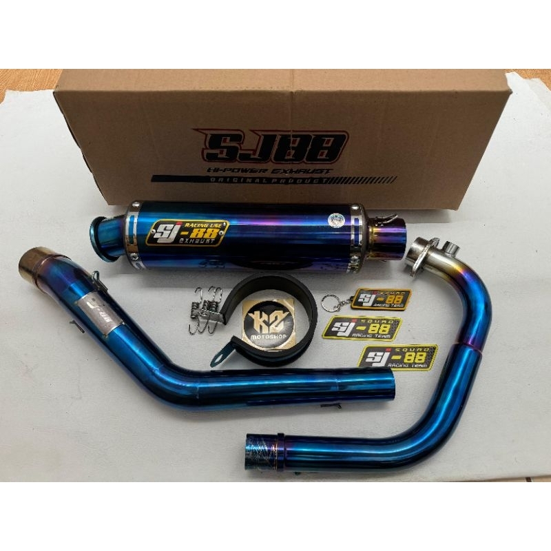Knalpot Pipa Canister Original Sj88 Tipe Abadi New J3 For Raider Fi 150