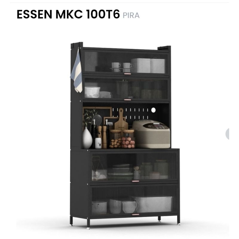 Lemari Dapur/Rak dapur Besi/Rak Dapur/Rak Oven/Rak Piring/Rak Oven plus roda Essen MKC
