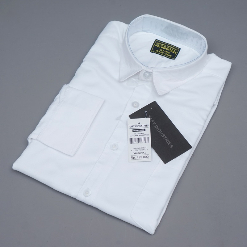 Kuza.id PROMO (COD) PUTIH KANCING PUTIH Kemeja Pria Lengan Panjang Sage Green Soft Green Hitam Abu-A