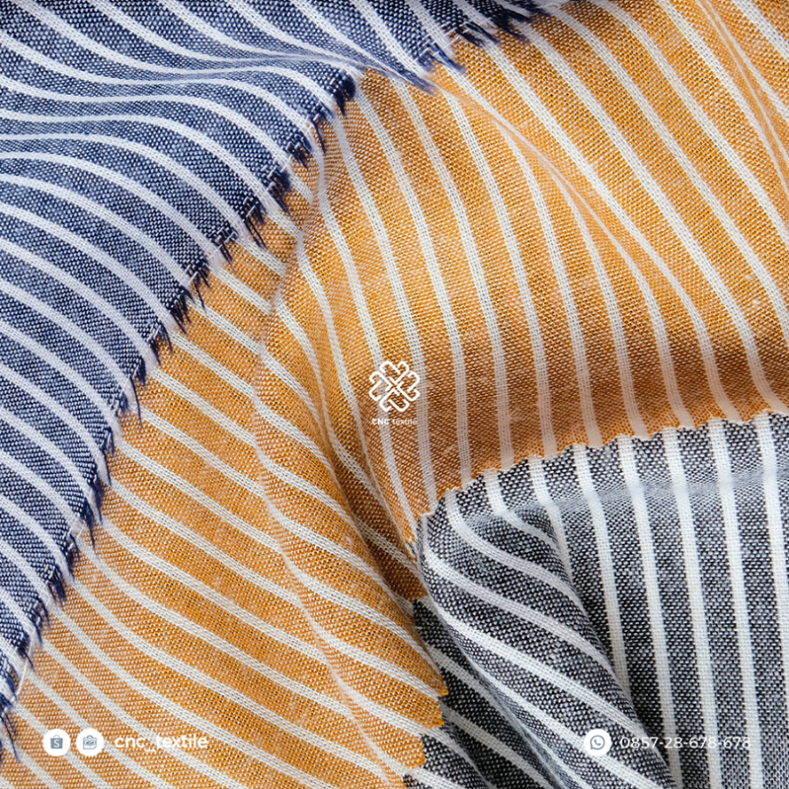 Kain Cotton Salur 404 / Kain Katun Salur / Kain Salur / Kain Stripe (ukuran salur 4 mm)