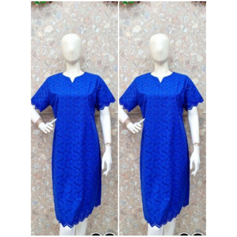 K8308 Dress putih katun bolong - Dress hitam katun bolong - Dress katun bolong warna warni - Dress k