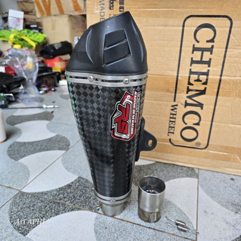 Slincer silincer knalpot r9 austin carbon original