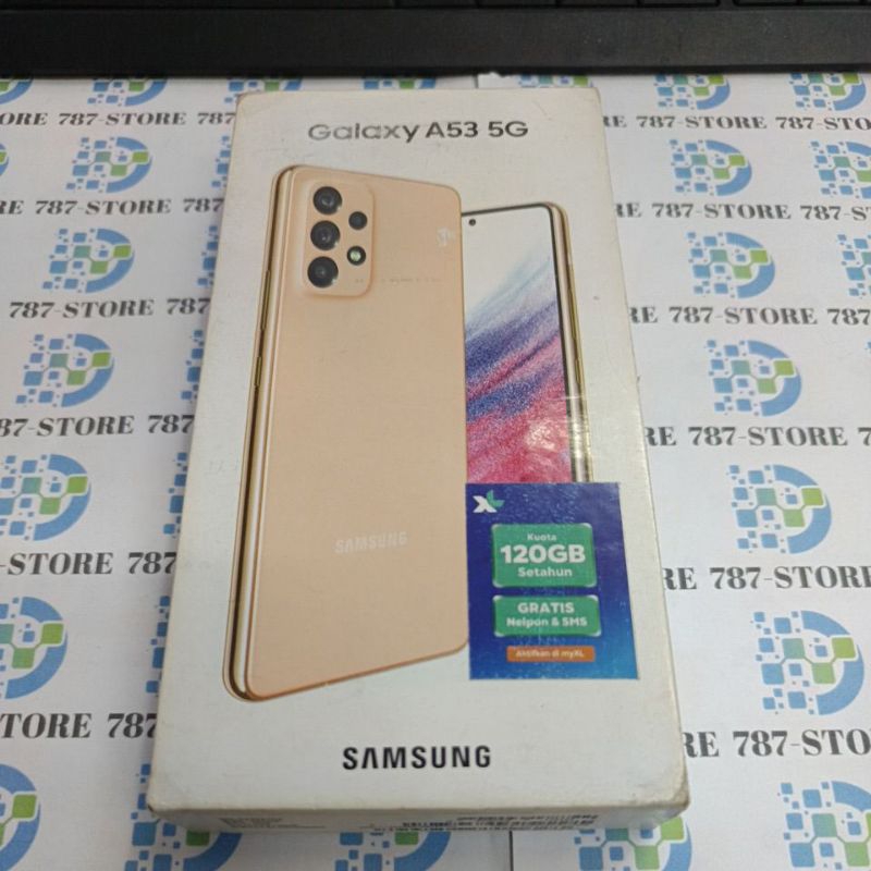 DUS BOX HANDPHONE SAMSUNG A53 5G A536E/DS PEACH ORIGINAL COPOTAN