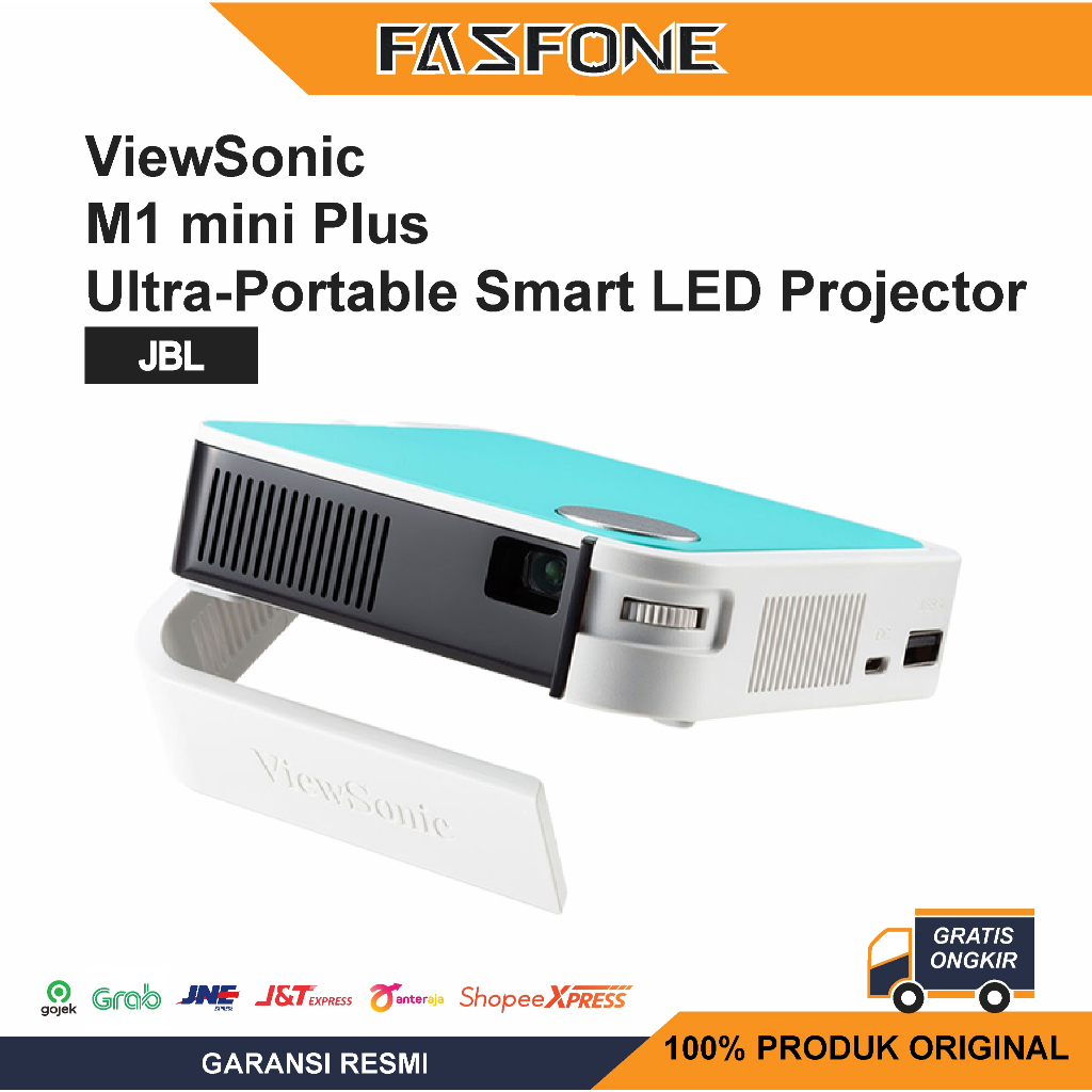 ViewSonic M1 mini Plus Ultra Portable Smart LED Proyektor Garansi Resmi