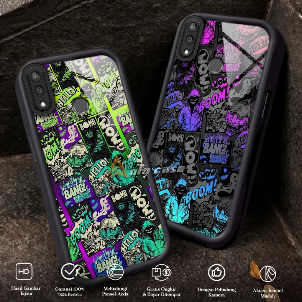 Case Hp Softcase Glossy HUAWEI Y7 2019 Y7 PRIME 2019 BOOM Casing Silikon Handphone Pelindung Kamera