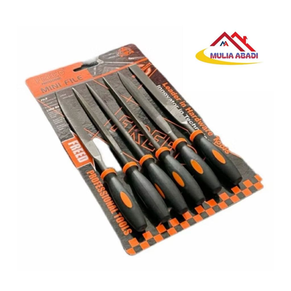 Kikir Set Freed 6 pcs Alat Kikir Emas Besi 1 Set 6 Pcs Diamond Intan / Set Alat Kikir