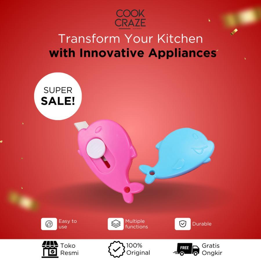 

PISAU CUTTER MINI MODEL DOLPHINE LUCU/PISAU MINI PEMBUKA UNBOXING PAKET/PISAU PEMOTONG KERTAS/CUTTER MINI SERBAGUNA