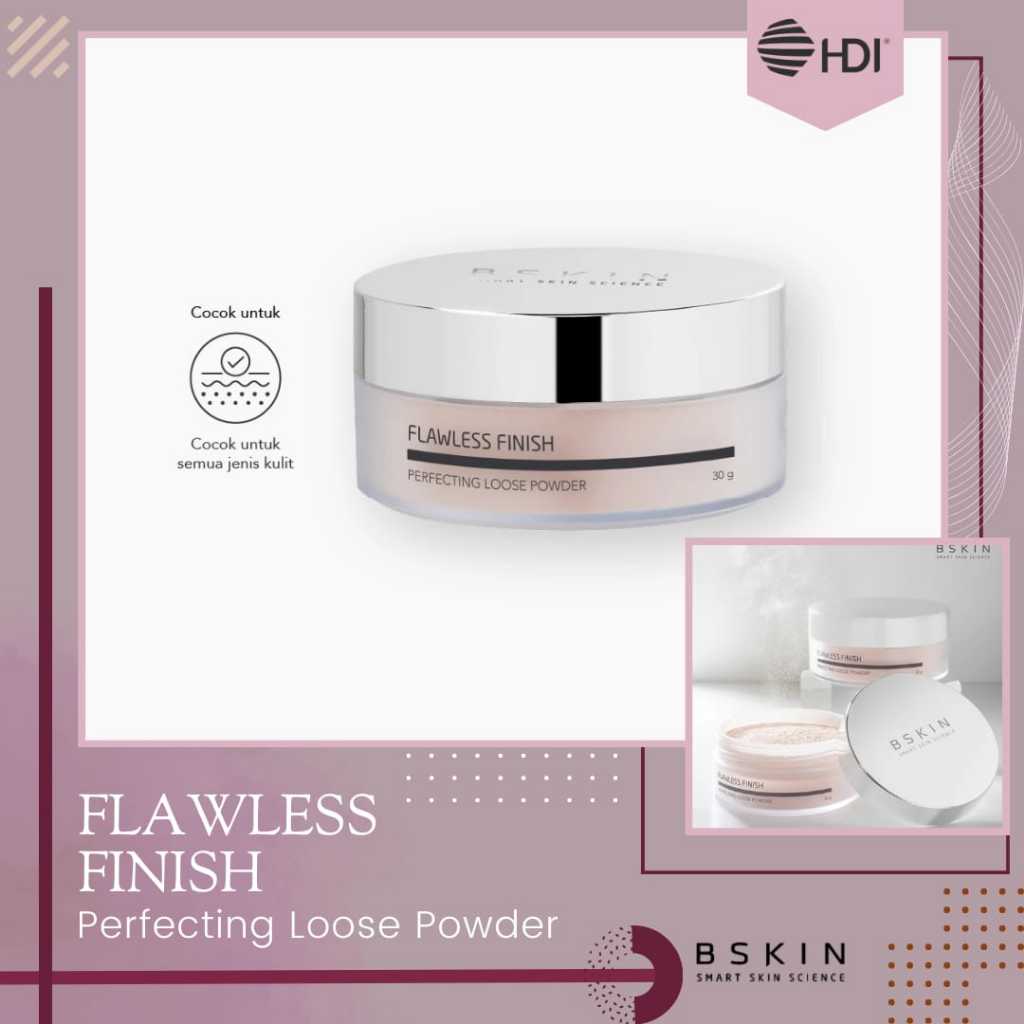 HDI Flawless Finish Perfecting Loose Powder • BSKIN • Bedak Tabur ( Original HDI Origins™ ) - HDI Or