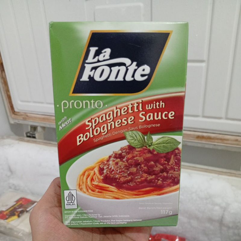 

La Fonte spaghetti with bolognese sauce uk 117gr