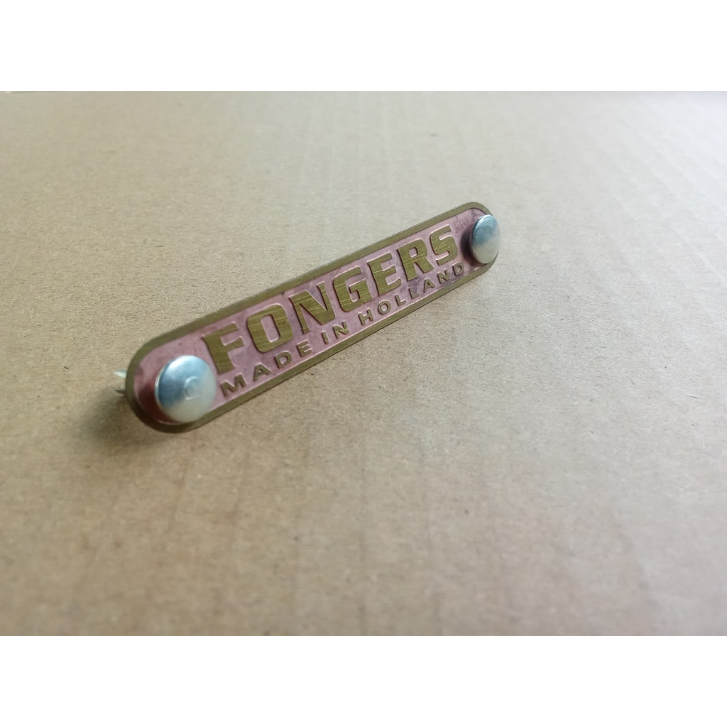 Emblem Sadel Sepeda Onthel Fongers Holland rose