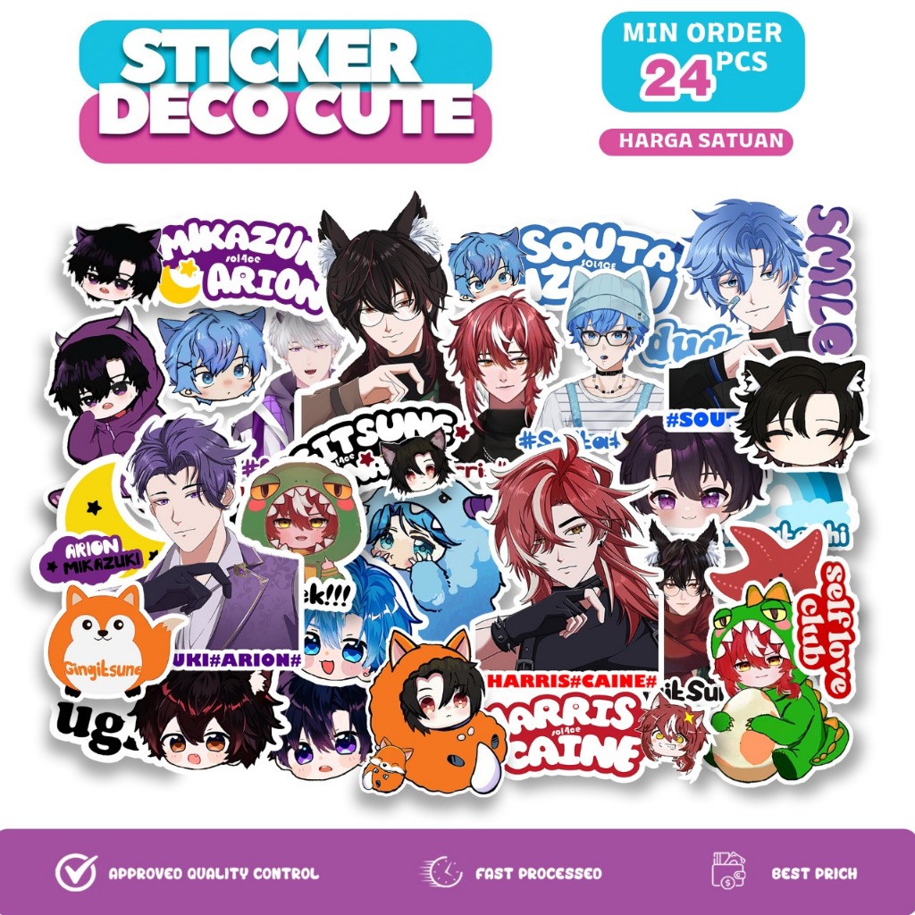 

YMS - STICKER DECO CUTE VTUBER SOL4CE LUCU STICKER VYNIL ANTI AIR - ANIME - MANHWA - KPOP