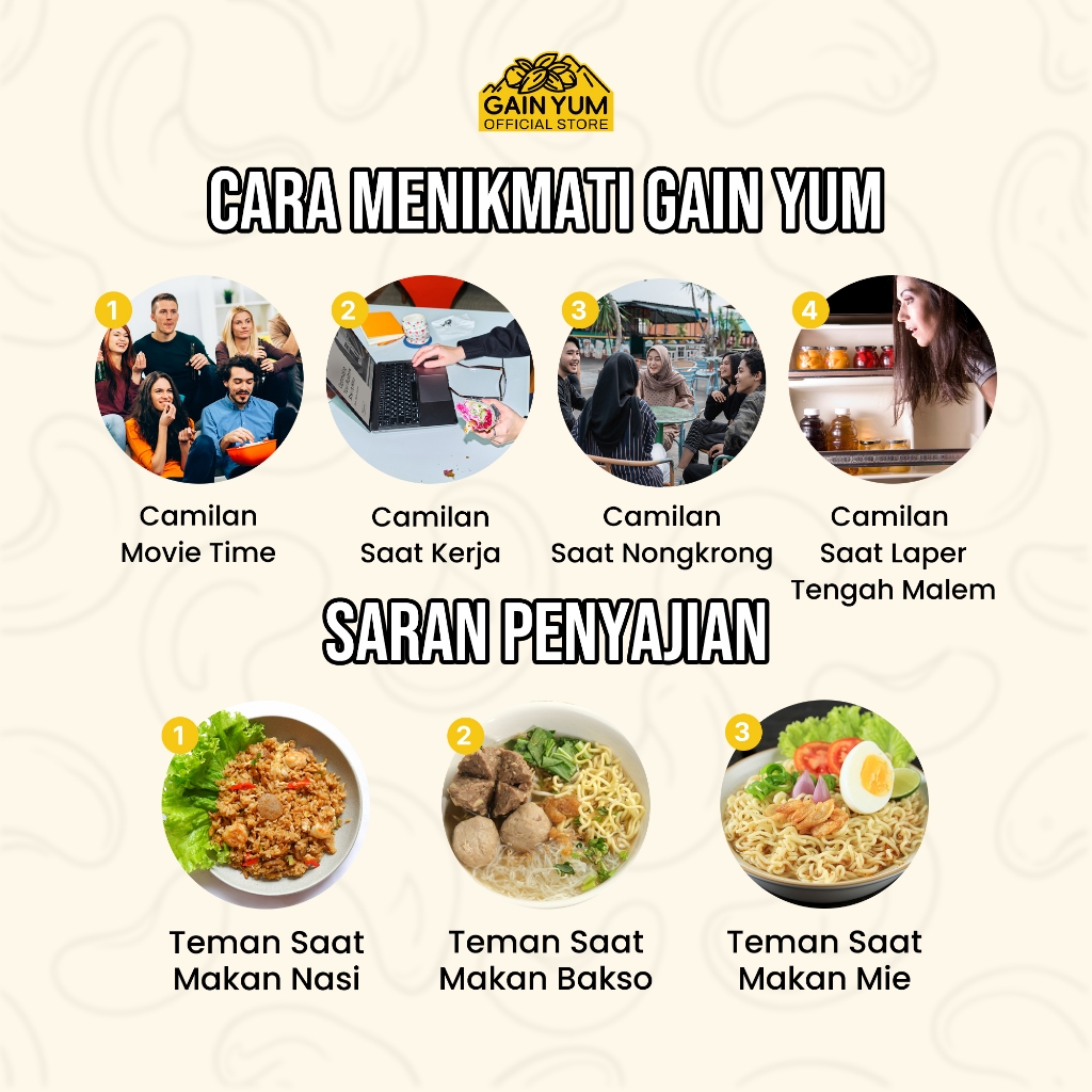 

QH Gain Yum - Kacang Campur dan Buah Kering Mixed Beans and Nuts Daily Mixed Beans and Dried Fruits