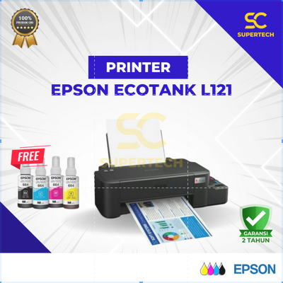 Printer Epson EcoTank L121 Garansi Resmi Termurah Gratis Tinta L 121 L-121
