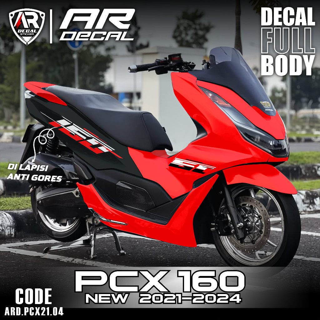 AR Decal Stiker Motor PCX 160 New 2021-2024 Sticker Decal Full body Honda PCX 160 NEW 2021 2022 2023