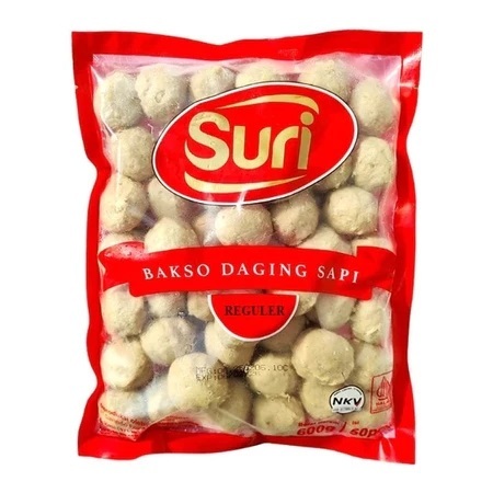 

SURI Bakso Sapi Reguler Isi 50 Butir 600 Gram