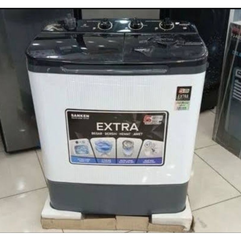 Mesin cuci Sanken 2 tabung 8 kg TW8900 TW-8900