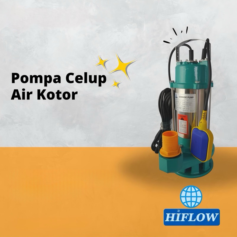 HIFLOW WQD 15-15-1,5 AF Pompa Celup Air Kotor Automatic Submersible