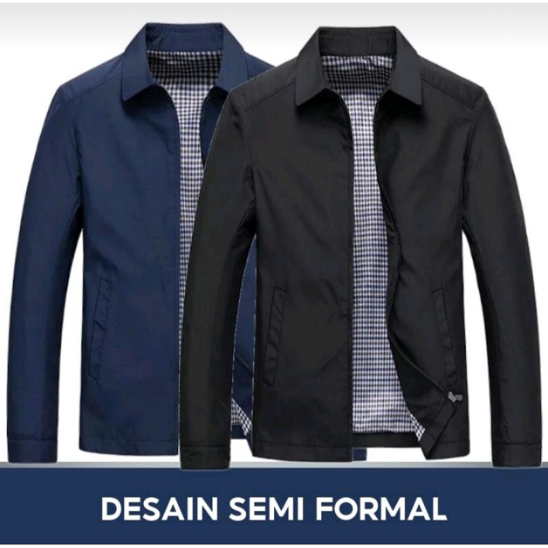 jaket pria formal/jas jaket kantoran/semi jas jaket terbaru