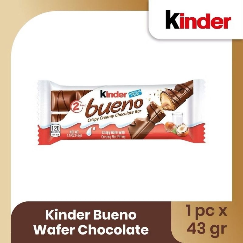 

Kinder Bueno Wafer Chocolate 43 gram