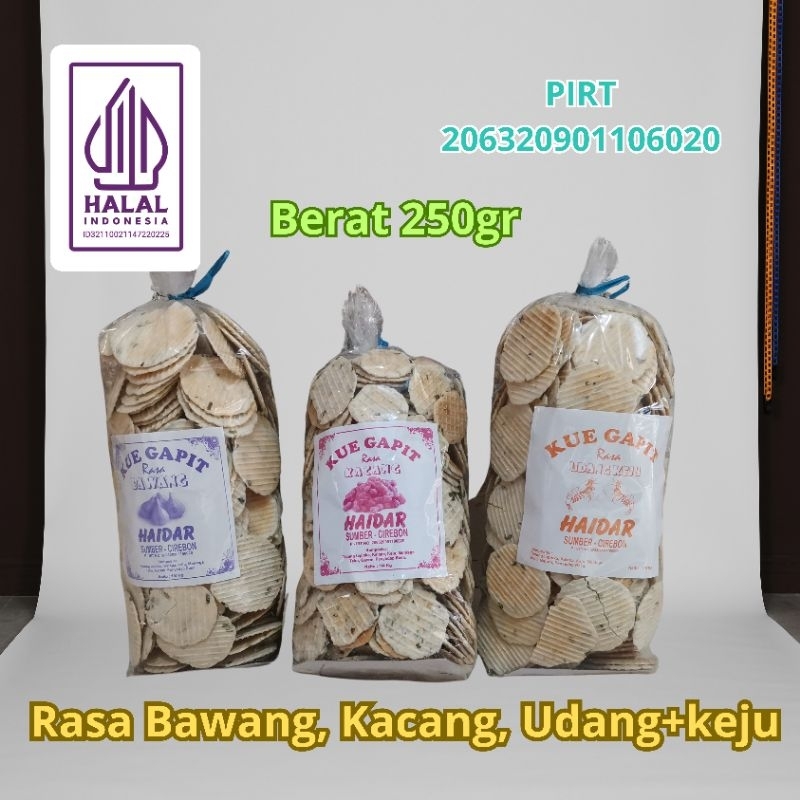 

250gr Kue Gapit Khas Cirebon cap Haidar GURIH RENYAH
