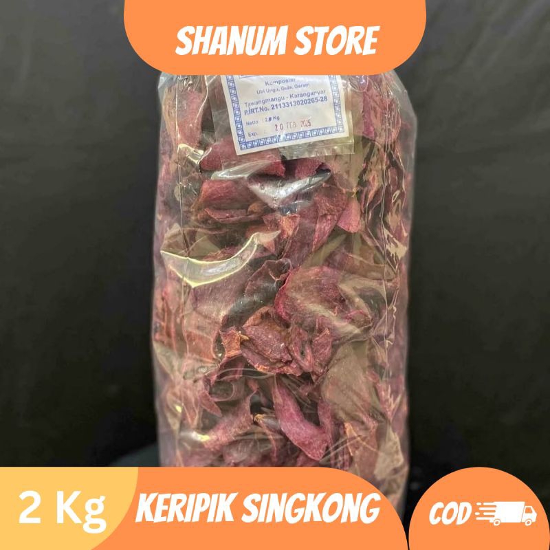 

Keripik Singkong Keripik Ketela Ungu 2 Kg