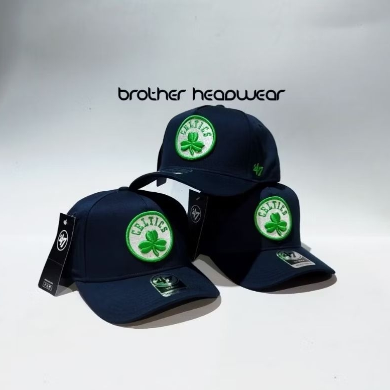 Topi Premium Navy Celtics Ori Full Tag NBA Club