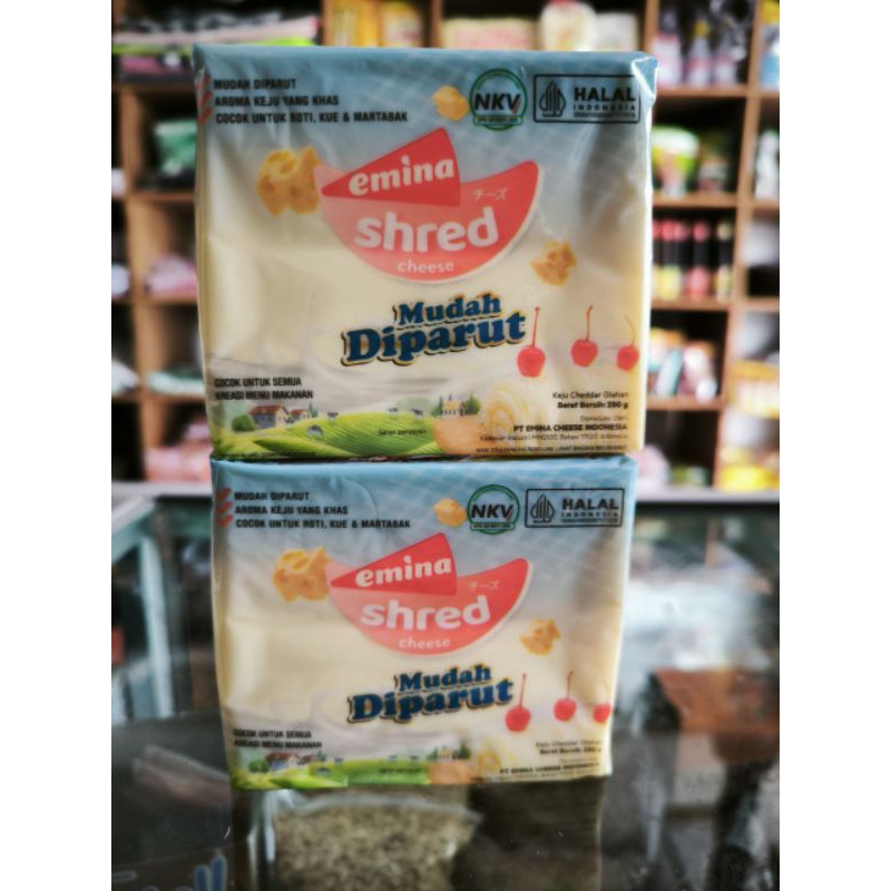

keju emina shred 250gr