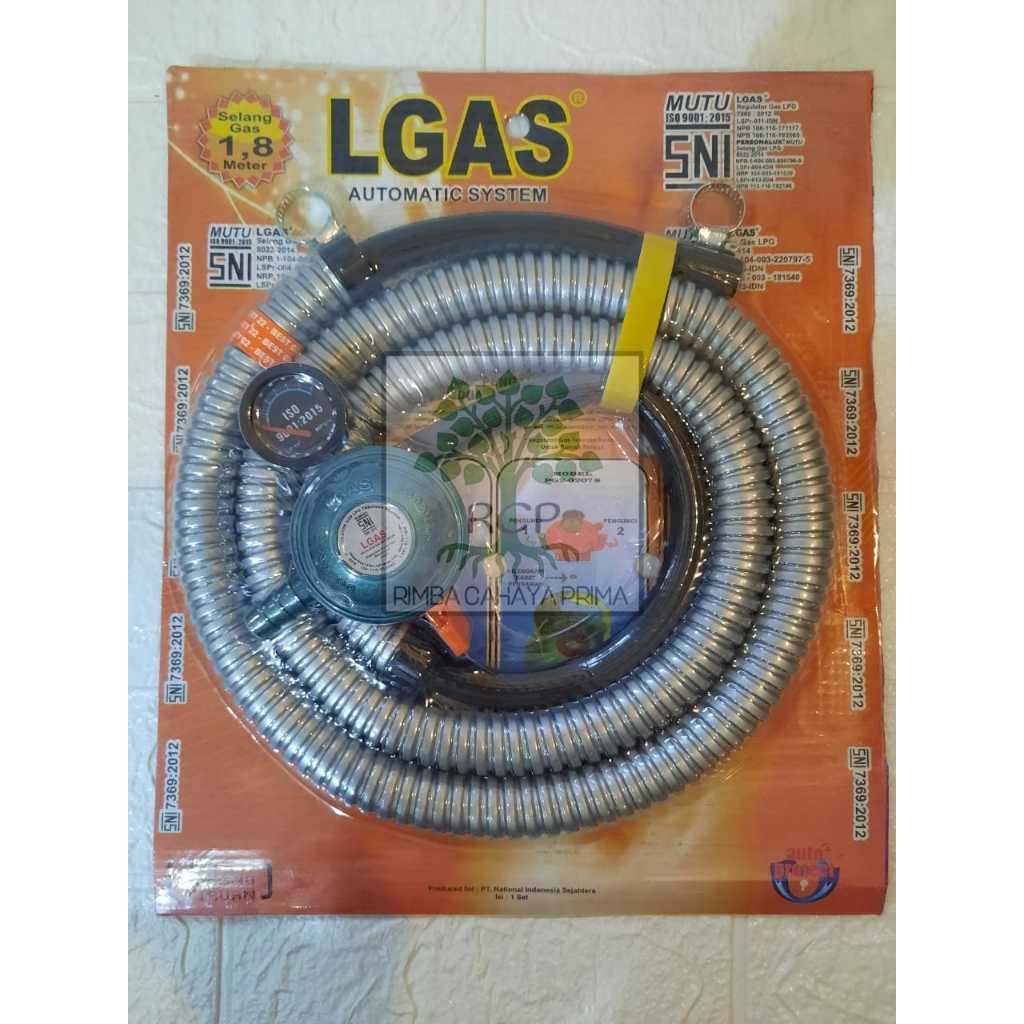 L-GAS Paket Selang dan Regulator Komplit Berstandar SNI
