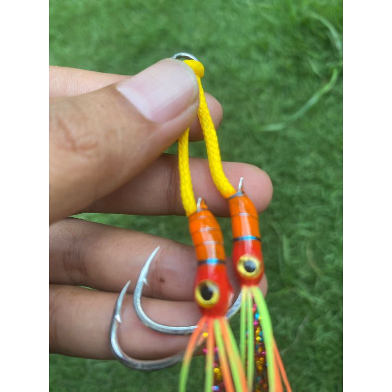 assist hook 1/0 double assist hook untuk metal jig dan micro jig