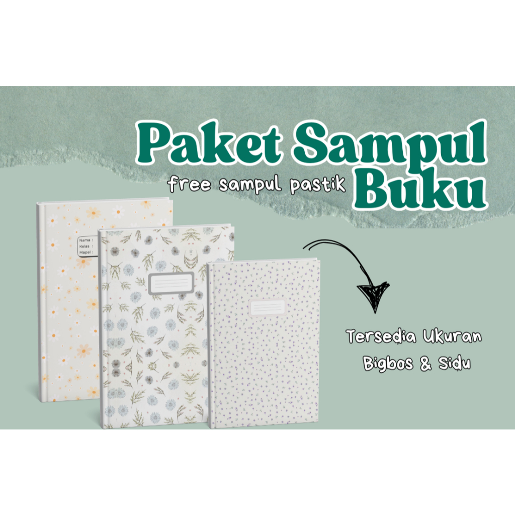 

[VARIASI 1] Paket Sampul Buku Tulis Anak Motif Bunga Estetik Tersedia Ukuran Bigos & Sidu | Sampul Buku Tulis Estetik | Sampul Buku Anak | Sampul Buku SD, SMP | Sampul Buku Menarik