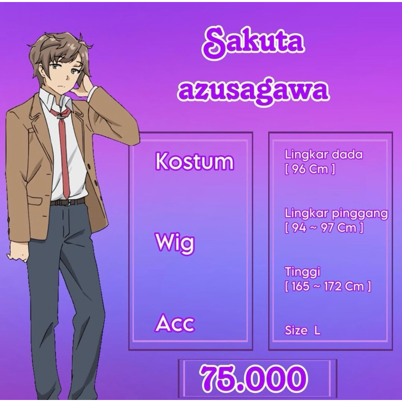 RENTAL KOSTUM SAKUTA