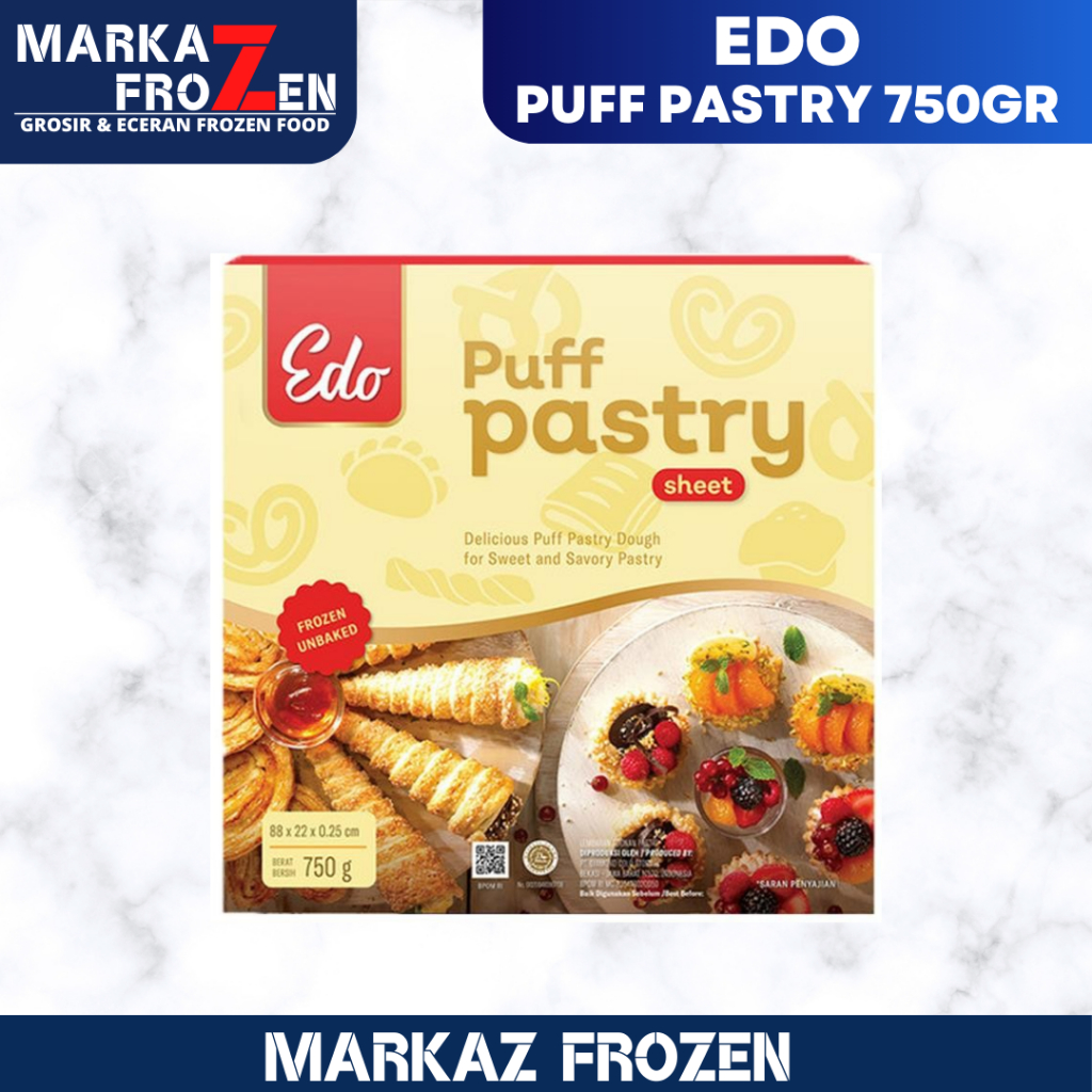 

EDO PUFF PASTRY SHEETS 750GR