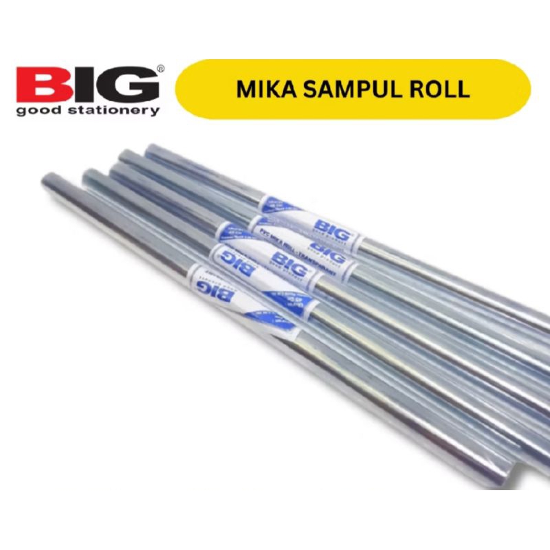 

SAMPUL PLASTIK (MIKA) PVC ROLL MERK BIG / SAMPUL PLASTIK / MIKA GULUNGAN (UNTUK SEMUA JENIS BUKU)