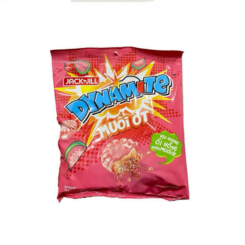 

Dynamite candy Jack n Jill pink guava with salt& chili flavor permen rasa jambu biji rujak