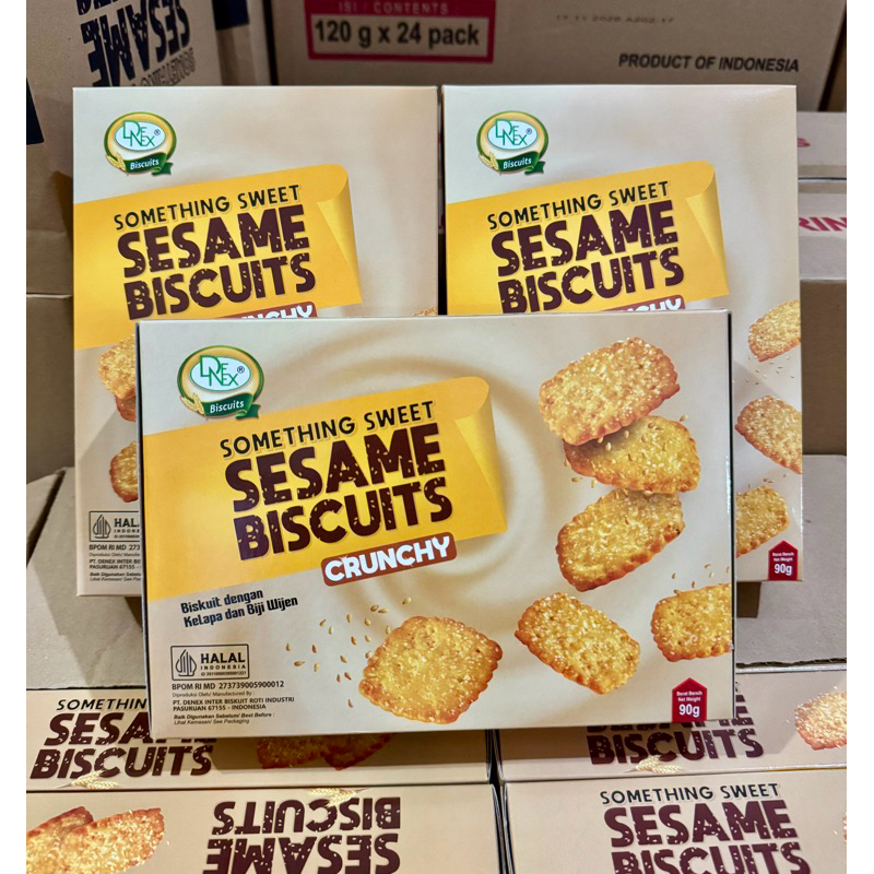 

Denex Sesame biscuits box 90gr 1 karton isi 24